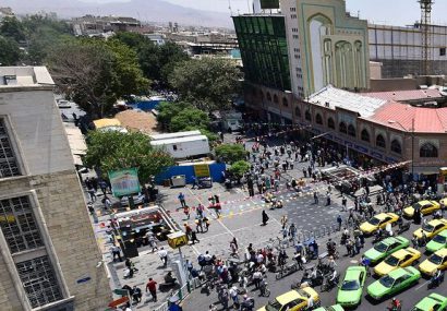 کاسبی با فروش جای پارک اطراف بازار تهران